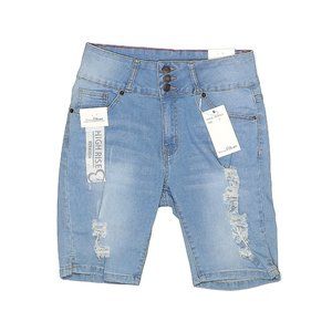 Vince Blue Denim High Rise Bermuda Shorts Size 9 New With Tags